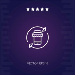 shopping online   vector icon modern illustration