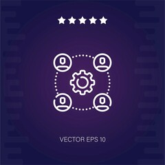 team   vector icon modern illustration