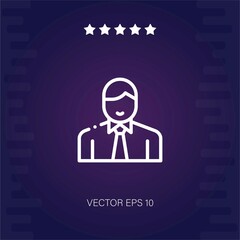 employee vector icon modern illustration