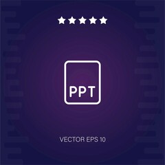 ppt vector icon modern illustration