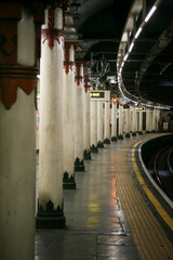Empty subway station