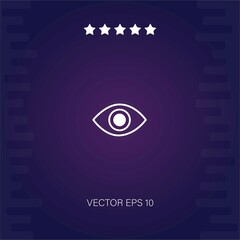 eye open vector icon modern illustration