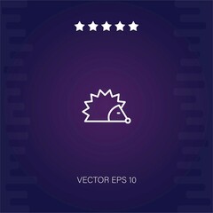 hedgehog vector icon modern illustration