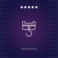 hook vector icon modern illustration