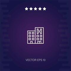 hotel   vector icon modern illustration