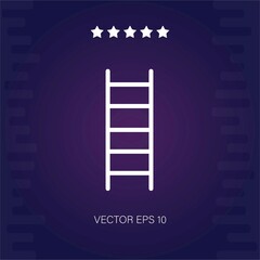 ladder thin outline vector icon modern illustration