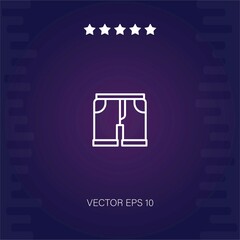 men shorts vector icon modern illustration