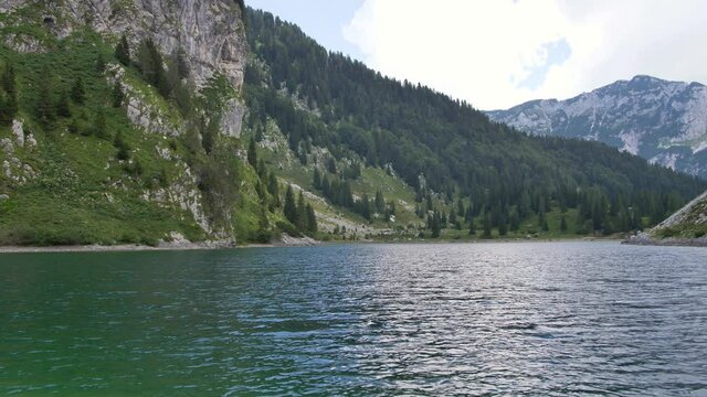 Krn lake in Julian Alps.