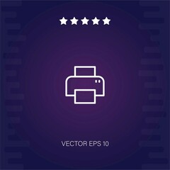 printer vector icon modern illustration