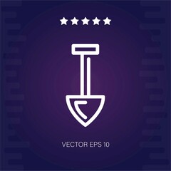 shovel vector icon modern illustration