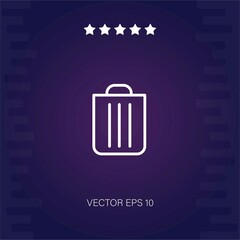 trash recycling vector icon modern illustration