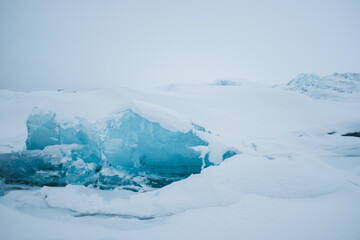 Fototapeta na wymiar Glacier ice