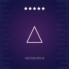 triangle   vector icon modern illustration