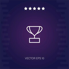 trophy vector icon modern illustration