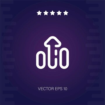 growth vector icon modern illustration