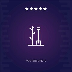 garden vector icon modern illustration