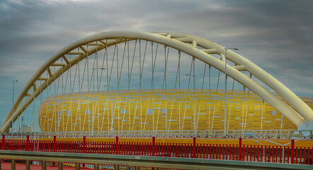 bridge near gdansk football stadium 