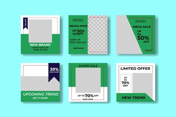 social media post sale banner template