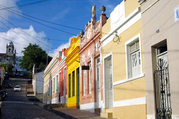 Fototapeta na wymiar Casario em Olinda, Pernambuco, Brasil