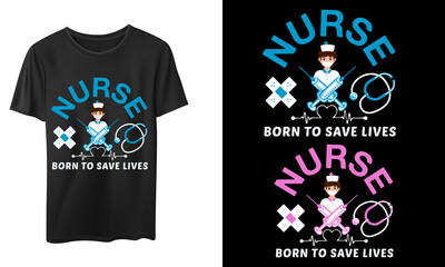 Nurse T-Shirt design template, Vintage nurse emblems, nurse quote design sample nurse t-shirt design. minimalist nurse.