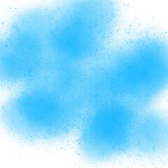Handmade abstract  blue watercolor background 