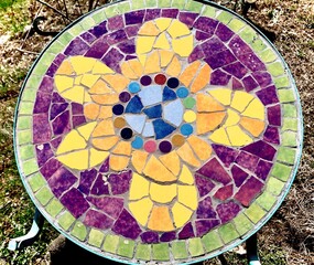 ceramic mosaic table
