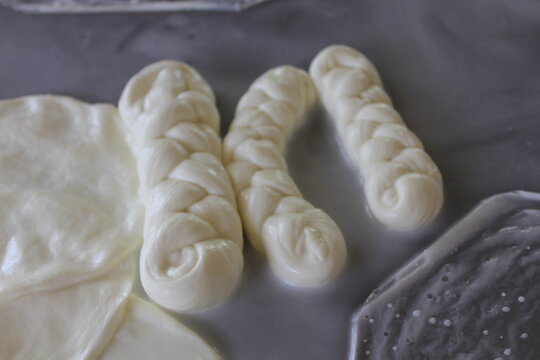 close up of a bun with cheese quesillo Nagarote, Nicaragua