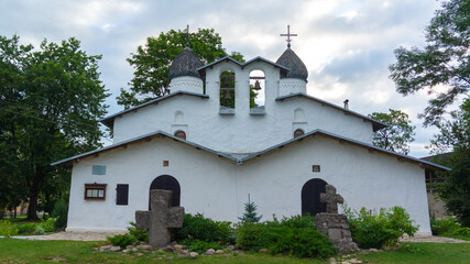 Pskov, Russia. Church of the Intercession from Prolom