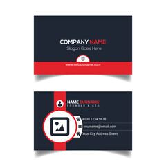 Photographer Business card template design vector