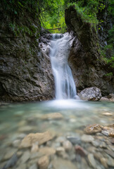 Fototapeta premium Wasserfall in der Schleifmühlklamm