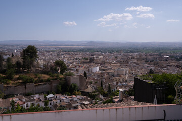 City of Granada, Spain. Buildings, streets, and architecture of the old beautiful spaniard place