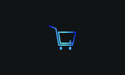 Q Letter with Shopping Cart Logo Template vector icon illustration design. Letter Q Online Shop Logo