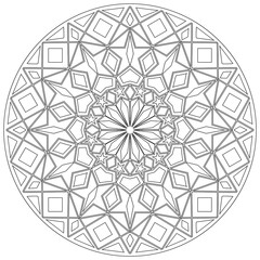 Fototapeta premium Mandala art ornament, for various coloring books