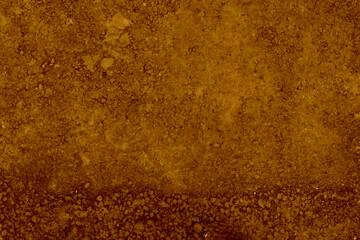 Aged Old brown Brick Wall Texture Destroyed Concrete Wall Horizontal Background. Shabby Urban Messy Brickwall Structure. Brown Stone Wall With Damaged Plaster Background Texture.