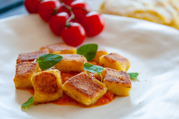 cassava gnocchi with pomodoro sauce
