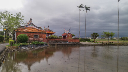 Fototapeta premium Rice fields after harvest
