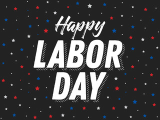 Happy Labor Day Join Us For A BBQ Summer Party Holiday Vector Text for posters, flyers, marketing, social media, greeting cards, advertisement