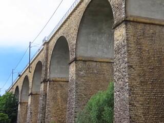 Fototapeta na wymiar Arches of railway bridge