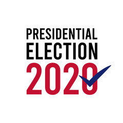 2020 United States of America Presidential Election banner. Election banner Vote 2020