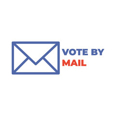 Vote by mail. Stay Safe concept. The 2020 United States Presidential Election. Template for background, banner, card, poster with text inscription. Vector EPS10 illustration