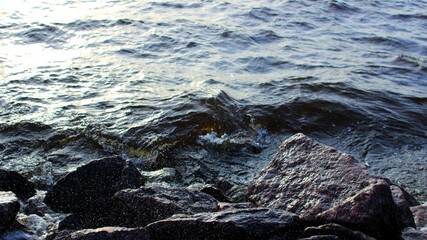 sea waves and rocks