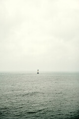 Fototapeta premium Lone Buoy on a Cloudy Day