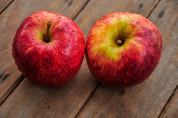 two red apples
