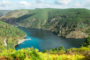 lake and mountains