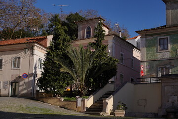 Obraz premium Buildings in Caldas da Rainha, city of Portugal. Europa