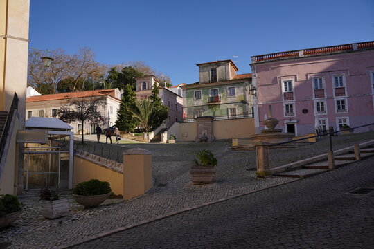 Buildings in Caldas da Rainha, city of Portugal. Europa