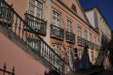 Fototapeta na wymiar Buildings in Caldas da Rainha, city of Portugal. Europa