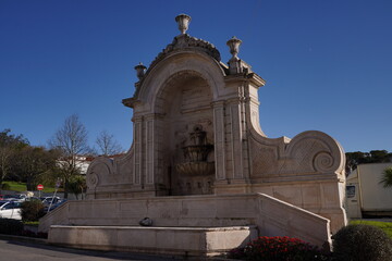Obraz premium Buildings in Caldas da Rainha, city of Portugal. Europa