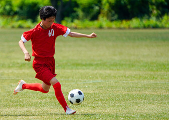 サッカー　フットボール © makieni