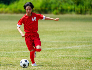 サッカー　フットボール © makieni